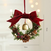 Guirlanda Natalina com Sino e Pinhas Decorativas