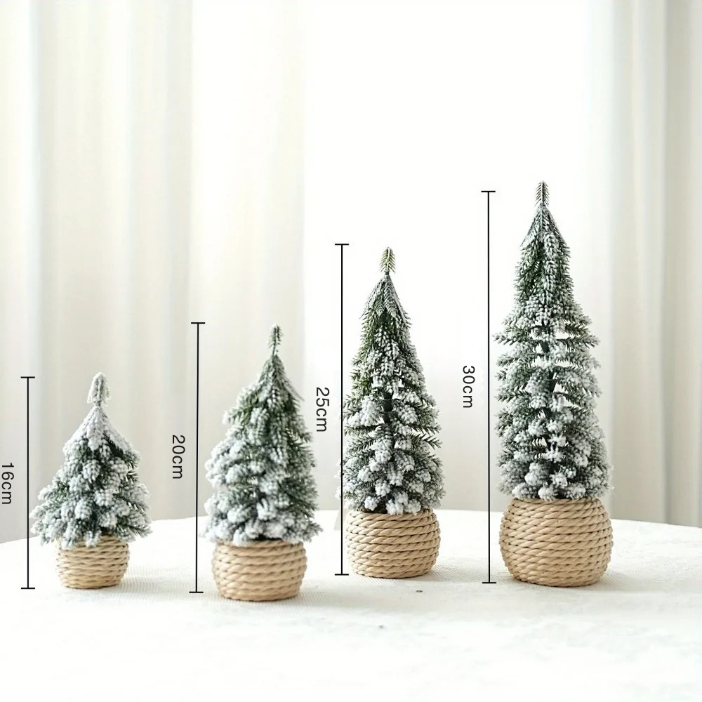 Mini Árvores de Natal Decorativas para Mesa