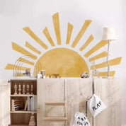 Adesivo de Parede Sol, Decoração Sol, Decoração de Parede, Decoração Para Parede de Quarto Infantil, Decalque de Parede, Loja Rowa Home