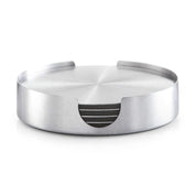 6 pçs/set redondo de aço inoxidável mesa placemats isolamento térmico caneca resistente ao calor cerveja xícara de chá coaster almofada esteira coasters