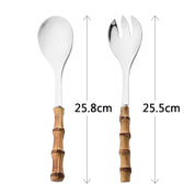 Conjunto de Talheres  Para Servir de Bamboo