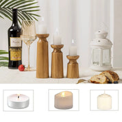 Moderno nórdico madeira maciça castiçal mesa homestay decoração castiçal festa escultura artesanato decoração castiçal mesa