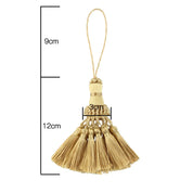 1pc borlas pendurado decoração artesanato franja de seda borla chaveiros escova diy decoração para sacos portas cortina marcadores chaves