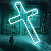 Sinal de néon da cruz de jesus, lâmpada de arte da decoração da cruz de led para a decoração da parede, quarto, decoração cristã, sala religiosa, decoração do dia de batizado