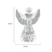 1pc amor anjo e cruz prisma em forma de artesanato de vidro, peitoris da janela coletor de sol ornamento prisma luz captura artesanato decorativo