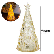 1/6 pçs decoração de natal romântico luz da noite luminosa árvore de natal presentes de ano novo festa de natal ornamento decoração de mesa do quarto