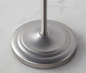 Abnp toalheiro de aço inoxidável do chão ao teto anel de toalha vertical anel duplo multifuncional removível sem perfuração