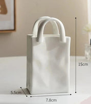 Vaso em Cerâmica Bolsa