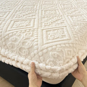 Capa  com Elástico em Tecido de Pelúcia  Para Colchão