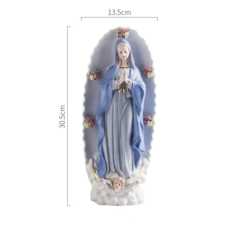 Réativa cerâmica personagem escultura cristão católico madonna jesus igreja personagem estátua decoração para casa