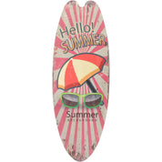 Prancha de surf parede pendurado sinal de madeira decoração de praia verão temático tropical bar decoração de parede bem-vindo ao paraíso sinal de porta para casa quarto