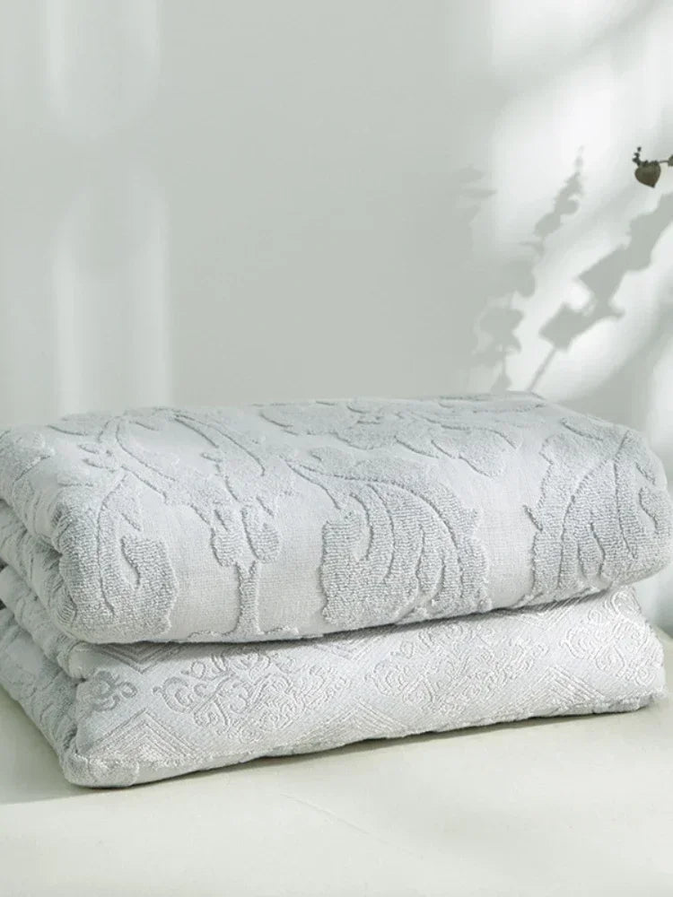 Cobertor de fio de algodão para adultos e crianças Colcha macia e respirável Colcha Jacquard Cobertores de verão no sofá e cama