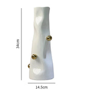 Vaso de cerâmica esfera geométrica irregular vaso de flores porcelana artefato arranjo de flores decoração para casa acessórios vasos