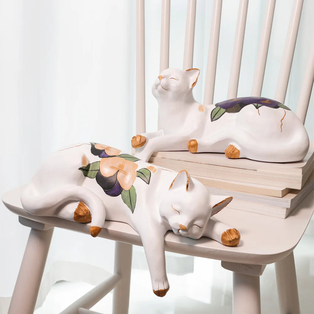 Estatueta Gato Relax