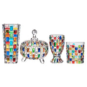 Coleção em Vidro Colorido Pintado a Mão