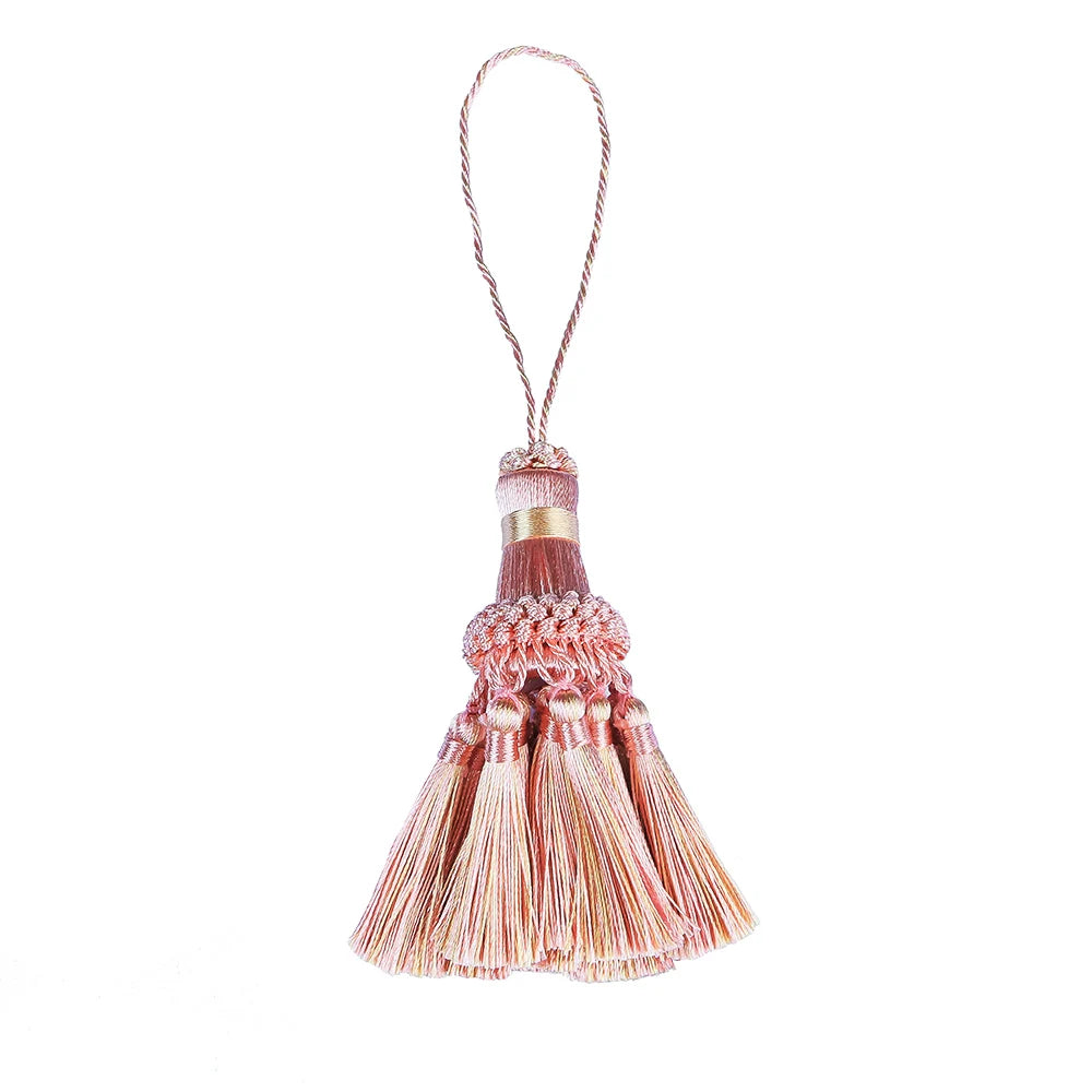 1pc borlas pendurado decoração artesanato franja de seda borla chaveiros escova diy decoração para sacos portas cortina marcadores chaves