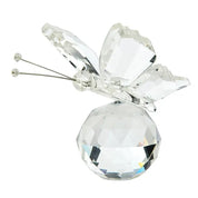 Estatueta de Borboleta de Cristal Decorativa