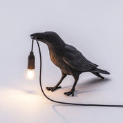 Lâmpada de parede de resina Lucky Bird Crow - Luz de parede decorativa LED para quarto e sala de estar, decoração de casa com lâmpada grátis