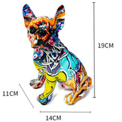 Estátua Cachorros Grafitados