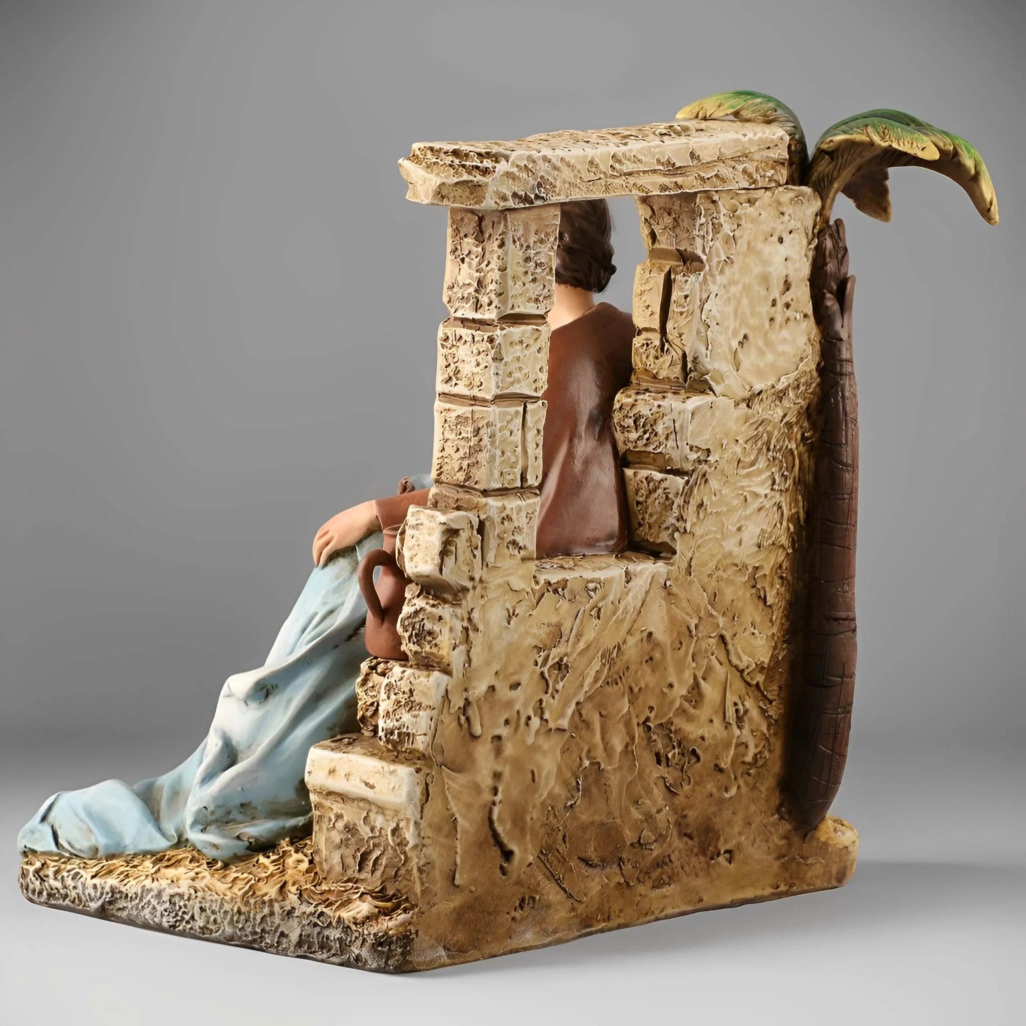 Estátua de resina católica de 7,24''H da Sagrada Família | Presépio | Configuração estável detalhada para Natal e devoção domiciliar