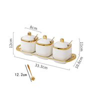 Frasco de Cerâmica Luxo para Condimentos