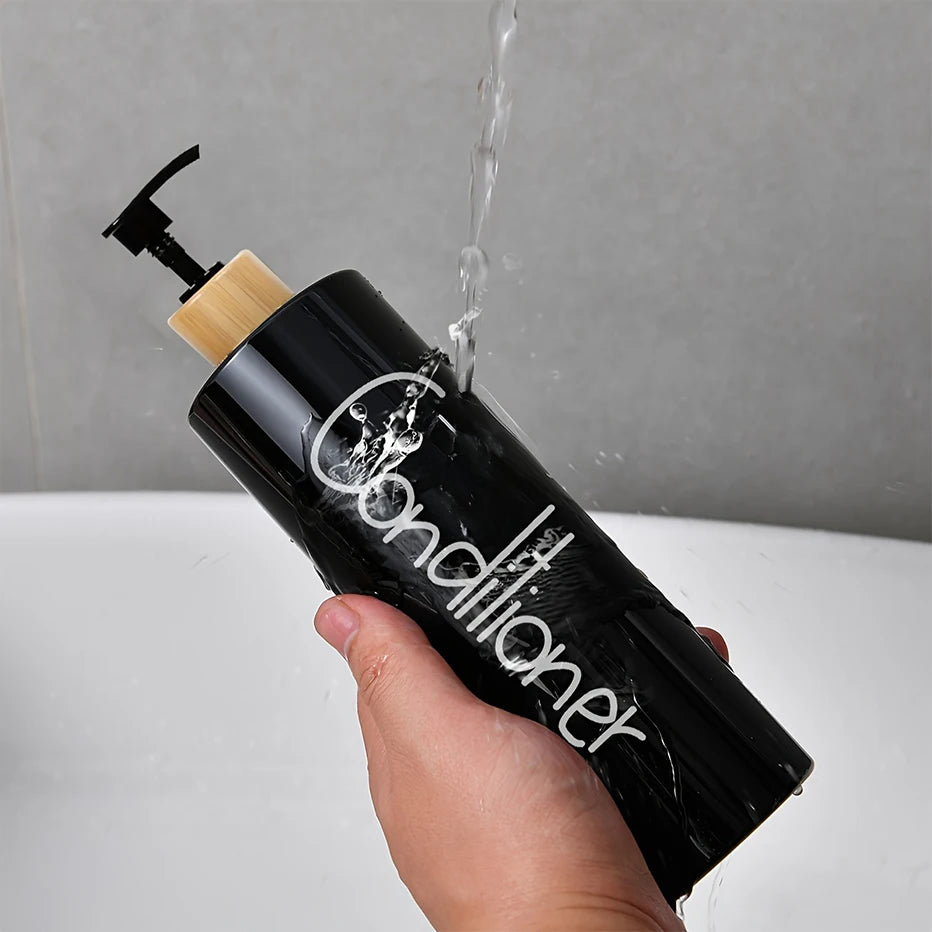 3 pçs dispensador de sabão do banheiro reutilizável bomba mão dispensador garrafa banheiro chuveiro gel shampoo recarregável garrafa recipiente