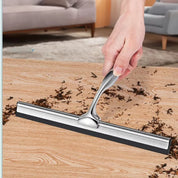 Rodo de silicone multiuso, raspador de parede, alça de aço inoxidável, limpador com gancho para cozinha, banheiro, janela, vidro limpo