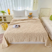 Cobertor grosso de lã para cama ou sofá Cobertor de pelúcia macia, Single ou Queen, Super King