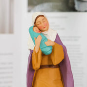 Conjunto de estátua de virgem maria e bebê jesus inspirado sagrado para decoração de casa muçulmana, figuras religiosas clássicas de mãe e infantil da moda
