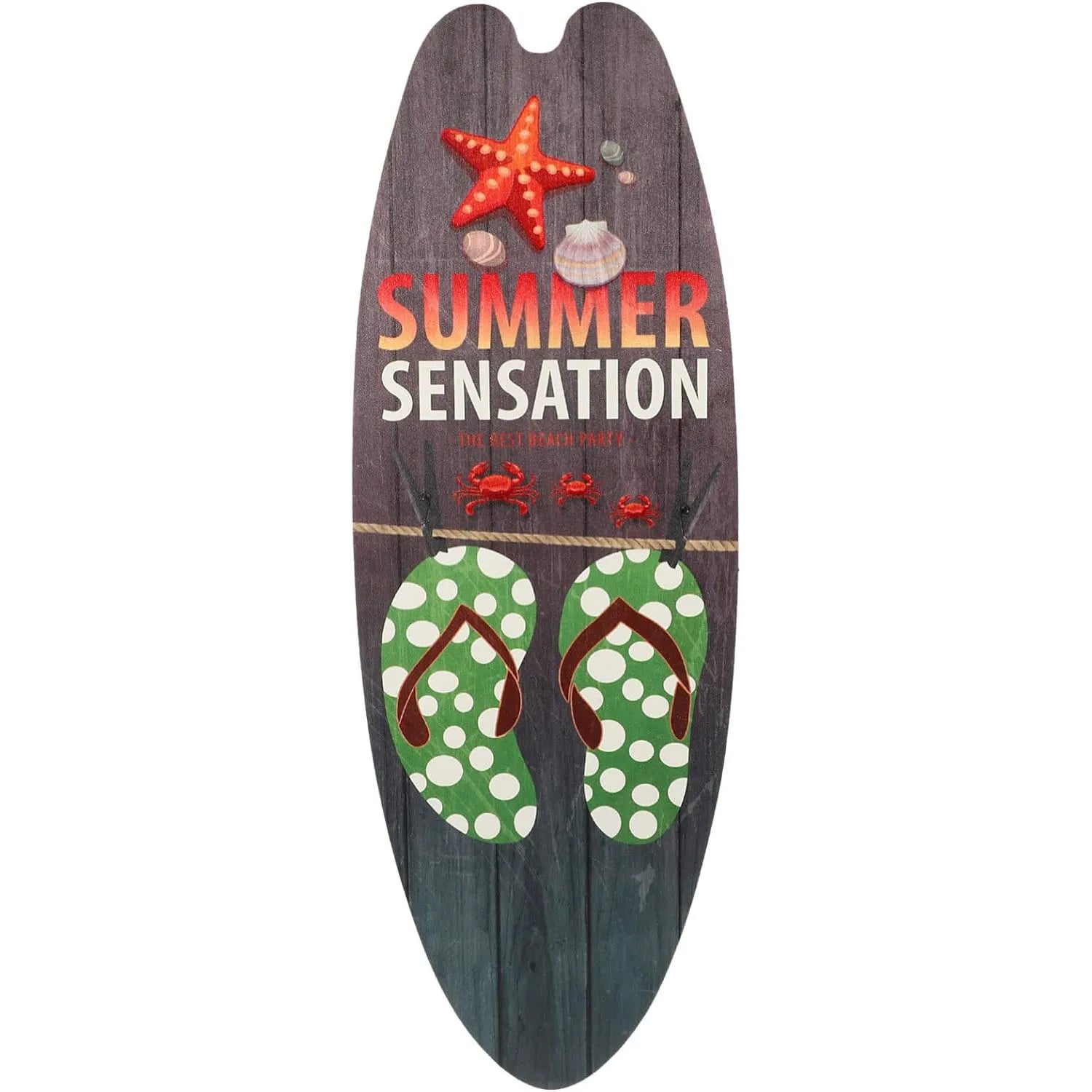 Prancha de surf parede pendurado sinal de madeira decoração de praia verão temático tropical bar decoração de parede bem-vindo ao paraíso sinal de porta para casa quarto