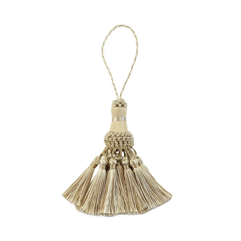 1pc borlas pendurado decoração artesanato franja de seda borla chaveiros escova diy decoração para sacos portas cortina marcadores chaves