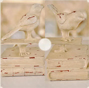 Aparadores de Livros Retro Birds em Resina