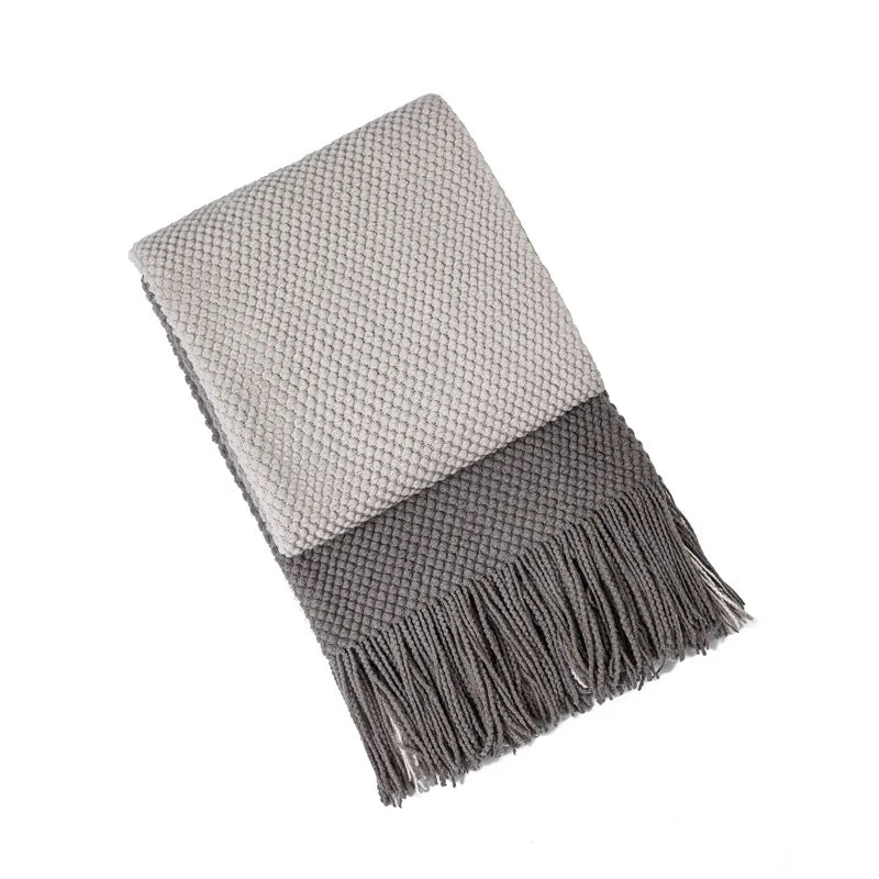 Manta Gradiente Macia e Aconchegante para Todas as Estações