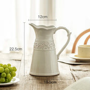 Vaso Decorativo de Cerâmica Estilo Francês