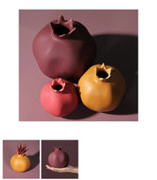 Morandi colorido cerâmica romã ornamentos quarto casa sala de estar atmosfera criativa diversão decoração frutas estilo minimalista