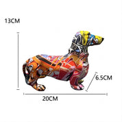 Estátua Cachorros Grafitados