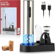 Kit com Abridor Elétrico de Vinho