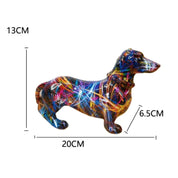 Estátua Cachorros Grafitados