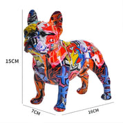 Estátua Cachorros Grafitados