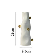 Vaso de cerâmica esfera geométrica irregular vaso de flores porcelana artefato arranjo de flores decoração para casa acessórios vasos