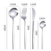 Conjunto de Talheres  Multicoloridos com 24 Peças