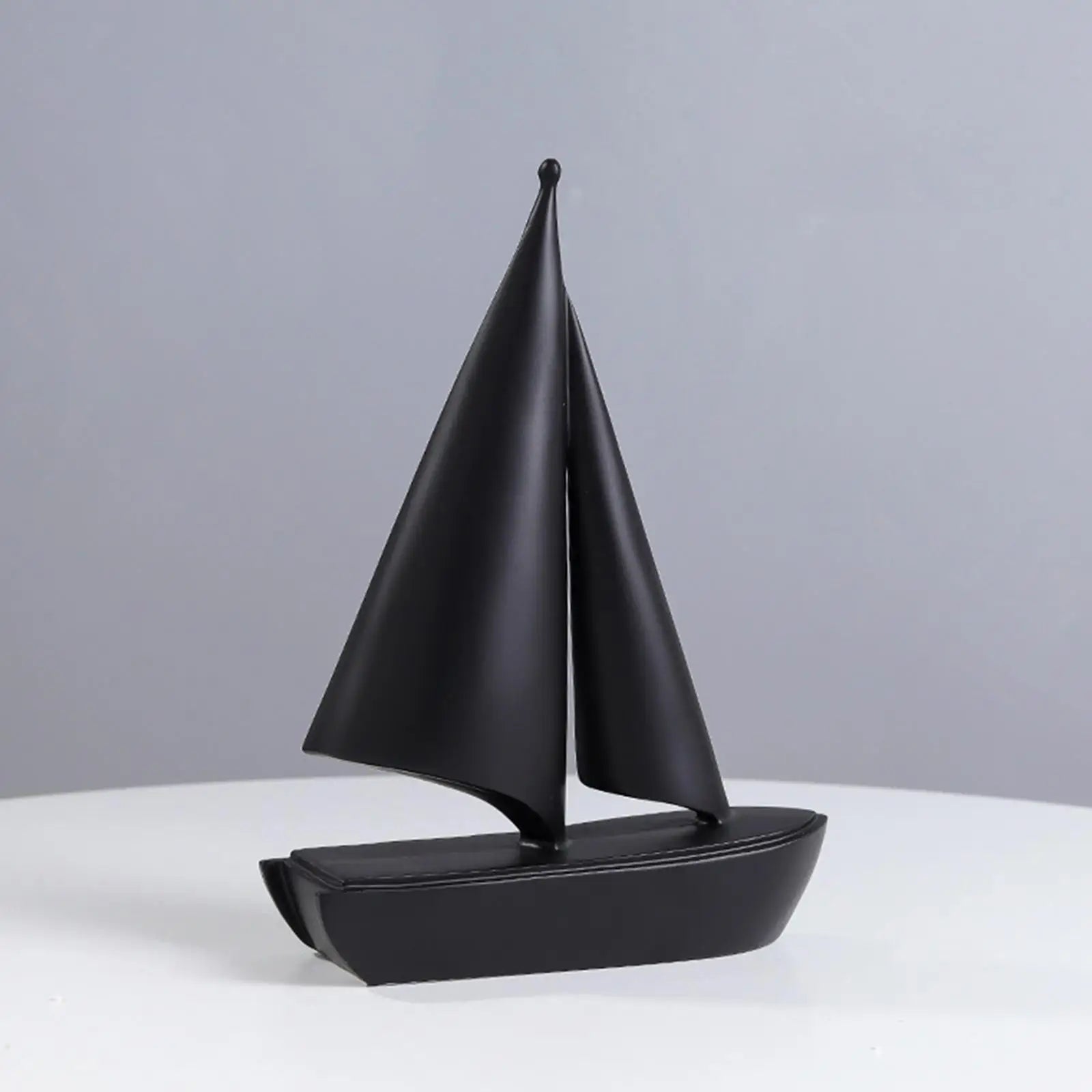 Estatueta moderna de barco à vela, modelo de veleiro colecionável, estátua criativa de navio à vela para decoração de mesa de armário de aniversário