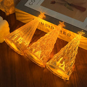 1/6 pçs decoração de natal romântico luz da noite luminosa árvore de natal presentes de ano novo festa de natal ornamento decoração de mesa do quarto