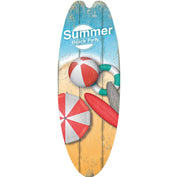 Prancha de surf parede pendurado sinal de madeira decoração de praia verão temático tropical bar decoração de parede bem-vindo ao paraíso sinal de porta para casa quarto