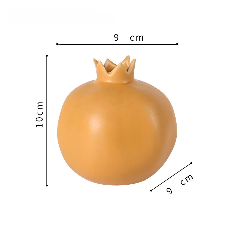 Morandi colorido cerâmica romã ornamentos quarto casa sala de estar atmosfera criativa diversão decoração frutas estilo minimalista