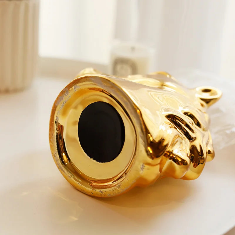 Nordic ins bonito cerâmica unicórnio banco poupança dinheiro moeda caixa de dinheiro crianças brinquedo presentes estatuetas animais