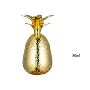 Copo de abacaxi de aço inoxidável, caneca mule de moscou, canecas de metal criativas, copos de vidro de coquetel com canudo e tampa, canecas de coquetel, ferramenta de bar