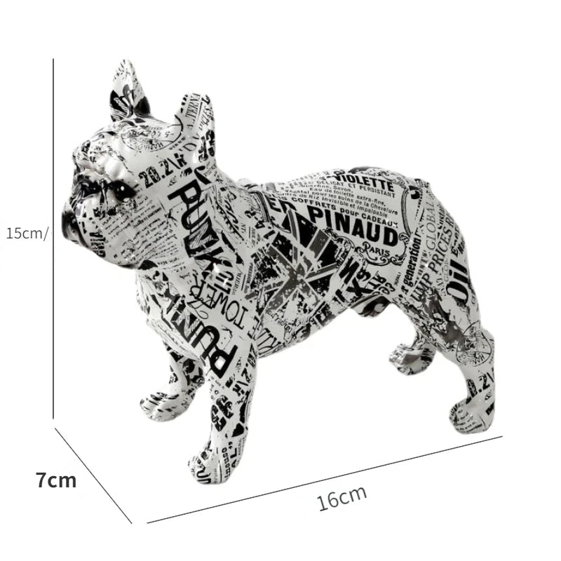 Estátua Cachorros Grafitados