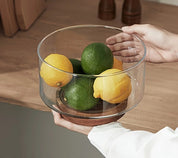 Tigela de Vidro e Madeira