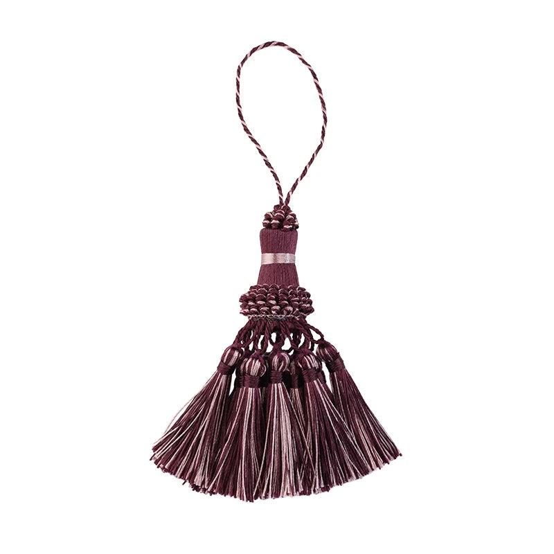 1pc borlas pendurado decoração artesanato franja de seda borla chaveiros escova diy decoração para sacos portas cortina marcadores chaves